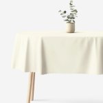 Goldea oválný teflonový ubrus smetanový 120x160cm – Sleviste.cz