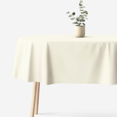 Goldea oválný teflonový ubrus smetanový 120x160cm – Sleviste.cz