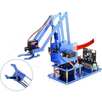 Waveshare 4-DOF kovová robotická ruka pro micro:bit – Sleviste.cz