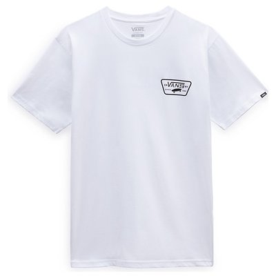 Vans tričko FULL PATCH BACK SS TEE White/Black – Zboží Mobilmania