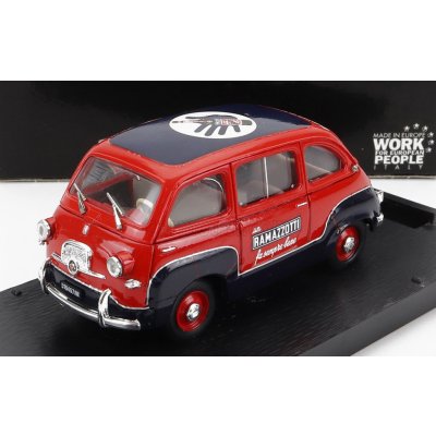 Brumm Fiat 600 Multipla Ramazzotti 1960 1:43 Červená Modrá