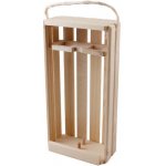 Dřevěný box na víno, na 2 láhve, 350*180*95 mm – Sleviste.cz