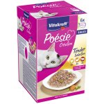 Vitakraft Poésie Création kuře, krůta, hovězí v omáčce 6 x 85 g – Sleviste.cz