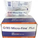 BD Diagnostics Micro-Fine Plus sterilní inzulínové stříkačky 1 ml U -100 S 29 G x 12,7 mm 100 ks – Zbozi.Blesk.cz