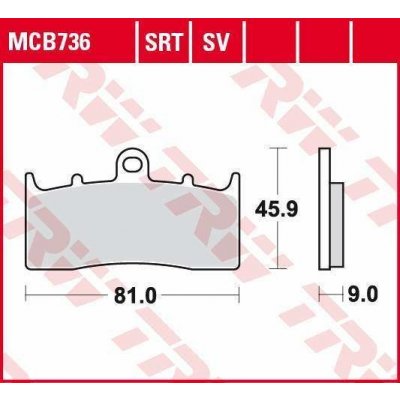 TRW MCB736SRT racing sintrované přední brzdové destičky na motorku – Zbozi.Blesk.cz