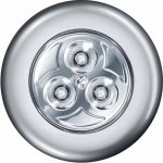 Samolepící lampička 3 LED Stříbrná – Zboží Dáma