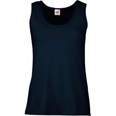 Fruit of the Loom Tílko Lady Fit Valueweight Vest bez rukávu dámské COT 161376a3600 Navy deep – Zboží Dáma