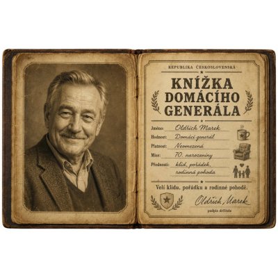 Bezvadary.cz | Retro knížka domácího generála s vlastní fotografiíA3 42x30cm rp16 – Hledejceny.cz