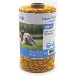 Páska pro elektrický ohradník šířka 10 mm žluto oranžová – Hledejceny.cz