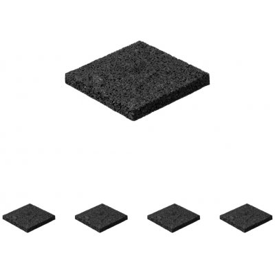 Walteco Antivibrační podložka 100x100x10mm, samolepicí Množství: 5 ks , 5702BP1 – Sleviste.cz