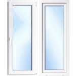 OknaDvereNaMiru.cz Plastové balkonové dveře Otevíravé i sklopné pravé bílá / bílá 90 x 200 cm – Hledejceny.cz