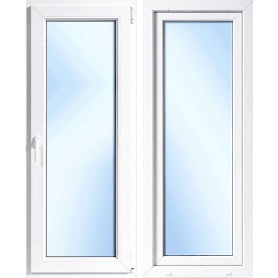 OknaDvereNaMiru.cz Plastové balkonové dveře Otevíravé i sklopné pravé bílá / bílá 90 x 200 cm – Hledejceny.cz