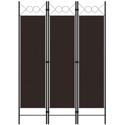 zahrada-XL 3dílný paraván hnědý 120 x 180 cm – Zboží Dáma