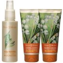 Frais Monde Lily Of The Valley Body Gift 125 ml Thermal Salts Perfumed Water + 200 ml Thermal Salts Bath Foam + 200 ml Thermal Salts tělový krém Konvalinka dárková sada