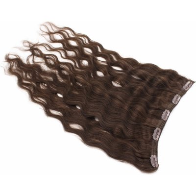 Clip pás 50cm vlnitý tmavě hnědá – Hledejceny.cz
