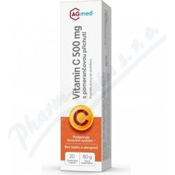 AGmed Vitamin C 500mg pomeranč eff.20 tablet