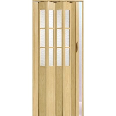 ERKADO Shrnovací dveře CRYSTALLINE CLASSIC prosklené Světlý dub 55,8 x 202 cm – Zboží Mobilmania