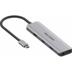 AlzaPower Metal USB-C Dock Station 5v1 140W APW-HCA5YX140 – Zboží Živě