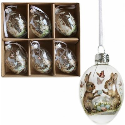 Vajíčka závěs pvc 6ks/6cm čirá – Hledejceny.cz