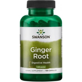 Swanson Zázvor Ginger Root 540 mg 100 kapslí