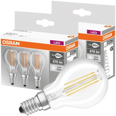 Osram LED žárovky E14 4W 3 kusy – Hledejceny.cz