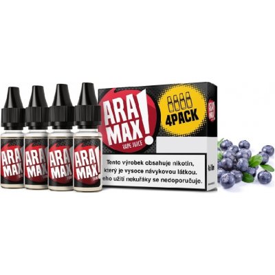 Aramax 4Pack borůvka 4 x 10 ml 6 mg – Hledejceny.cz