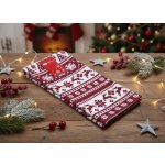 BBK CHRISTMASSY 45x65 cm bílá/vínová – Zboží Dáma