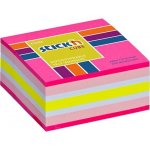 StickN 51 × 51 mm, 250 listů, neonově růžová směs, samolepicí blok čtverců 21533 – Hledejceny.cz