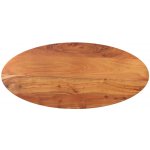 Omaxi 095335 Stolní deska 120 x 60 x 2,5 cm oválná Masivní akáciové dřevo – Zboží Mobilmania