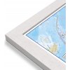 Nástěnné mapy Maps International Antarktida - nástěnná mapa 120 x 100 cm Varianta: mapa v dřevěném rámu, Provedení: Pegi bílý