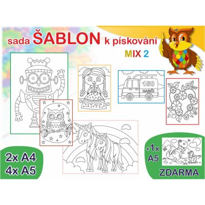 Radost v písku Sada šablon vel. M mix 2 – Zboží Mobilmania