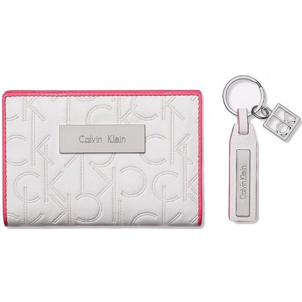 Calvin Klein dámská peněženka dárkový set s klíčenkou Sadie Logo bílá od 1  395 Kč - Heureka.cz