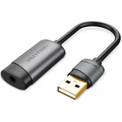Vention USB 2.0 – 3,5 mm/F (externí, šedý, OMTP-CTIA), 0,15 m, zvuková karta – Hledejceny.cz