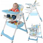 Harmony modrá s nastavitelnou výškou a kolečky – Zboží Dáma