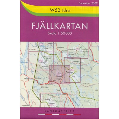 Idre W52 1:50t turistická mapa (Švédsko)