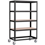 Trestles Regál RNDP 1920 x 905 x 505 4 police černý RNDP50-4-9005 – Zboží Dáma