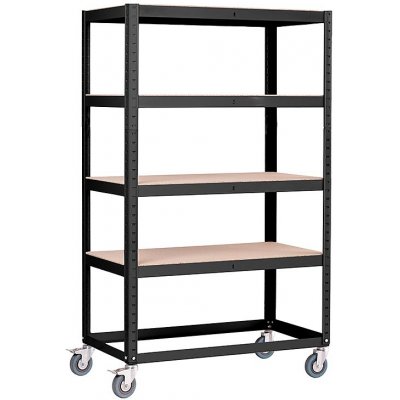 Trestles Regál RNDP 1920 x 905 x 505 4 police černý RNDP50-4-9005 – Zboží Dáma