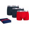 Boxerky, trenky, slipy, tanga Fila 3 PACK pánské boxerky FUB5230/3-999