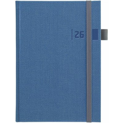 Graspo Tweed A5 týdenní 2026 modrý – Zboží Dáma