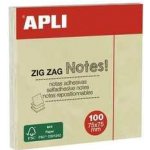 Samolepící bloček "Z", 75x75 mm, 100 lístků, APLI, žlutý – Hledejceny.cz