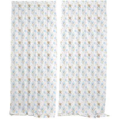 IMPAR Závěsy Tedy bear – blue (Rozměr : 140x250, Materiál: Interlock) – Hledejceny.cz