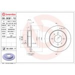 Brzdový kotouč BREMBO 08.9081.10