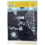 Škrabací Vyškrabovací obrázek Krtek A4 mix druhů 19x26cm – Zboží Dáma