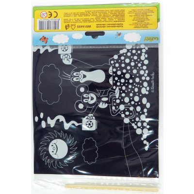 Škrabací Vyškrabovací obrázek Krtek A4 mix druhů 19x26cm – Zboží Dáma