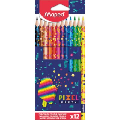 Maped Pastelky Pixel Party 12ks 160844 – Zboží Živě