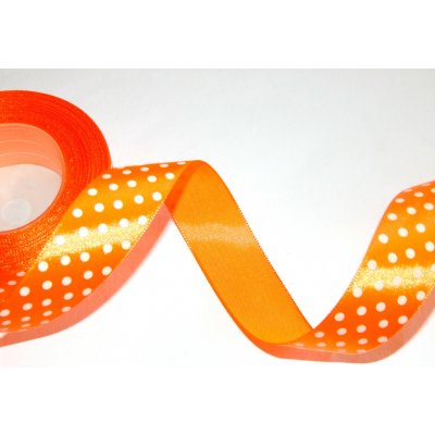 Stuha saténová s puntíkem, WSK6020, šíře 12 mm / balení 22 m – Hledejceny.cz