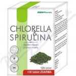 EdenPharma Chlorella Spirulina tablet 120+30 – Hledejceny.cz