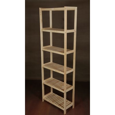 Tvujregal.cz Regál dřevěný borovice PN 6 - 213x80x38 cm – Sleviste.cz