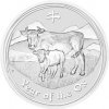 The Perth Mint stříbrná mince Lunar Series II Year of Ox 2009 1 oz