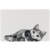 Miska pro kočky Zentangle prostírání kočka 44 x 28 cm